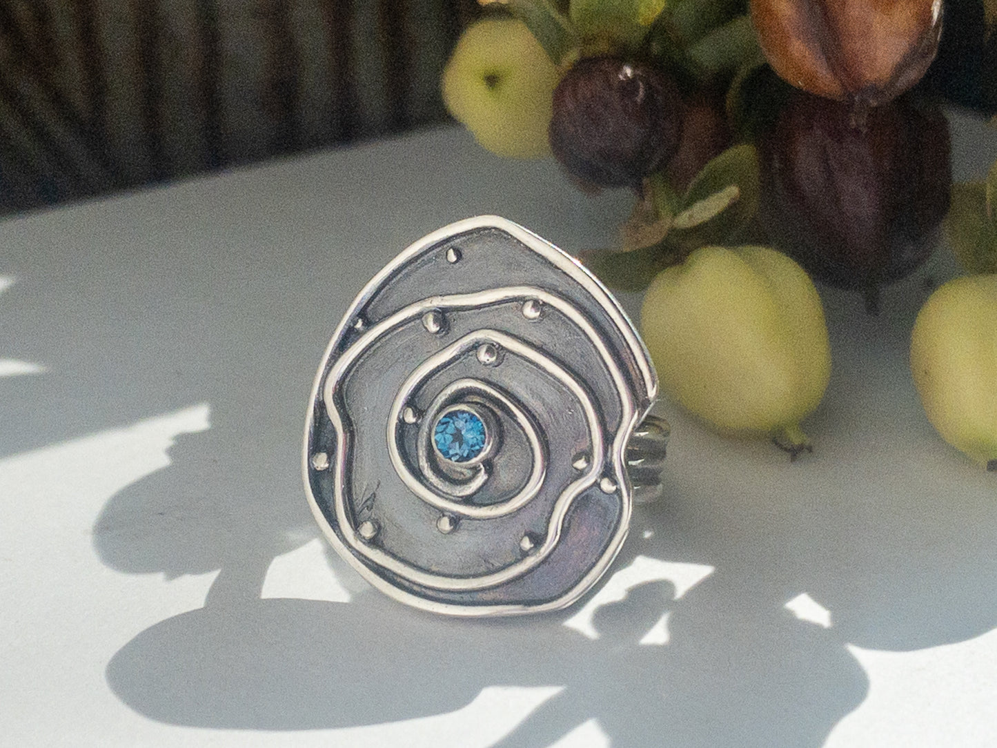 Tide Pool Ring with London Blue Topaz