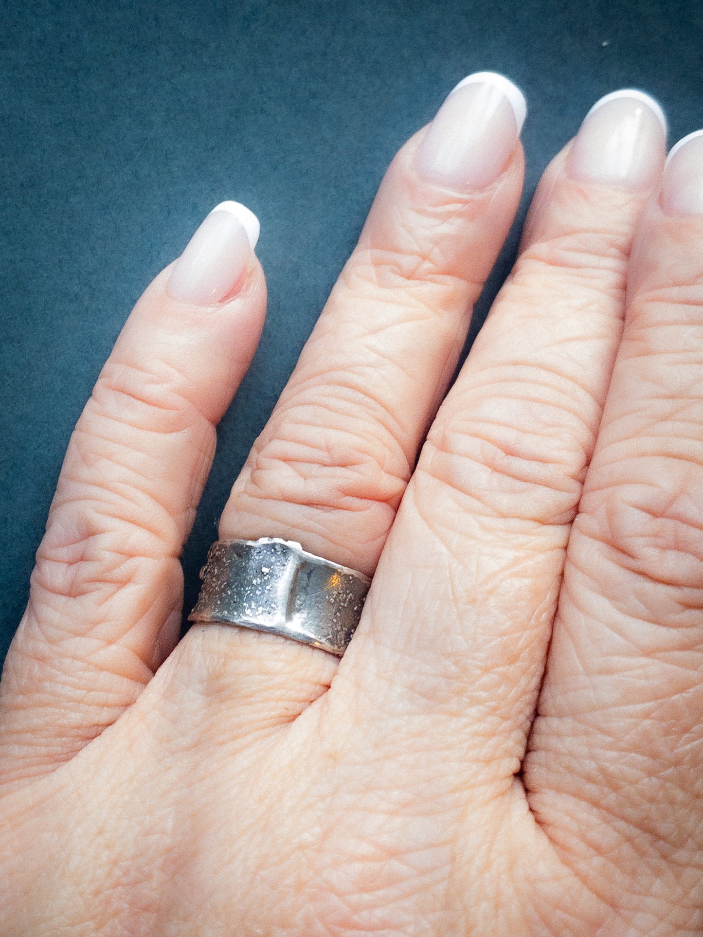 Silver Dust Band Ring