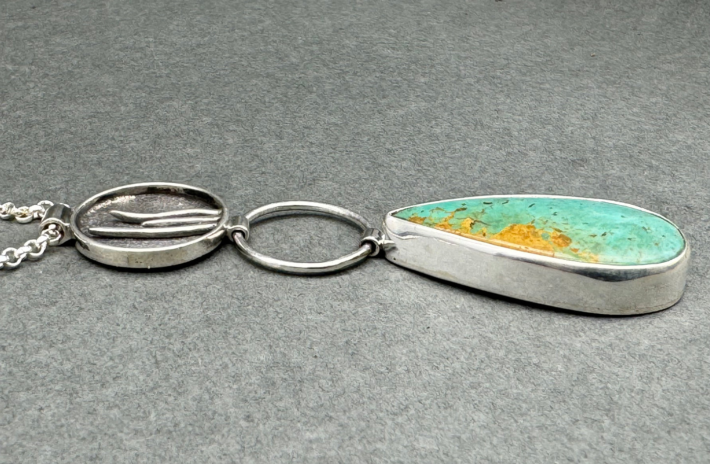 Emergence Green Turquoise and Sterling Silver