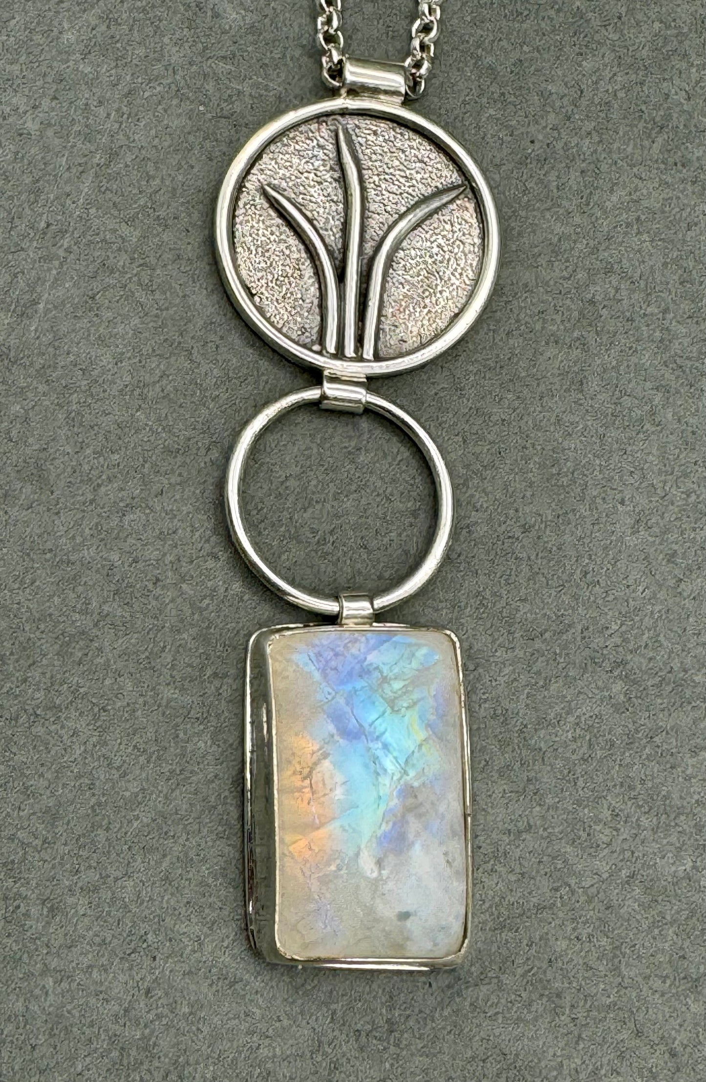 Emergence Moonstone Recycled Sterling Silver Necklace