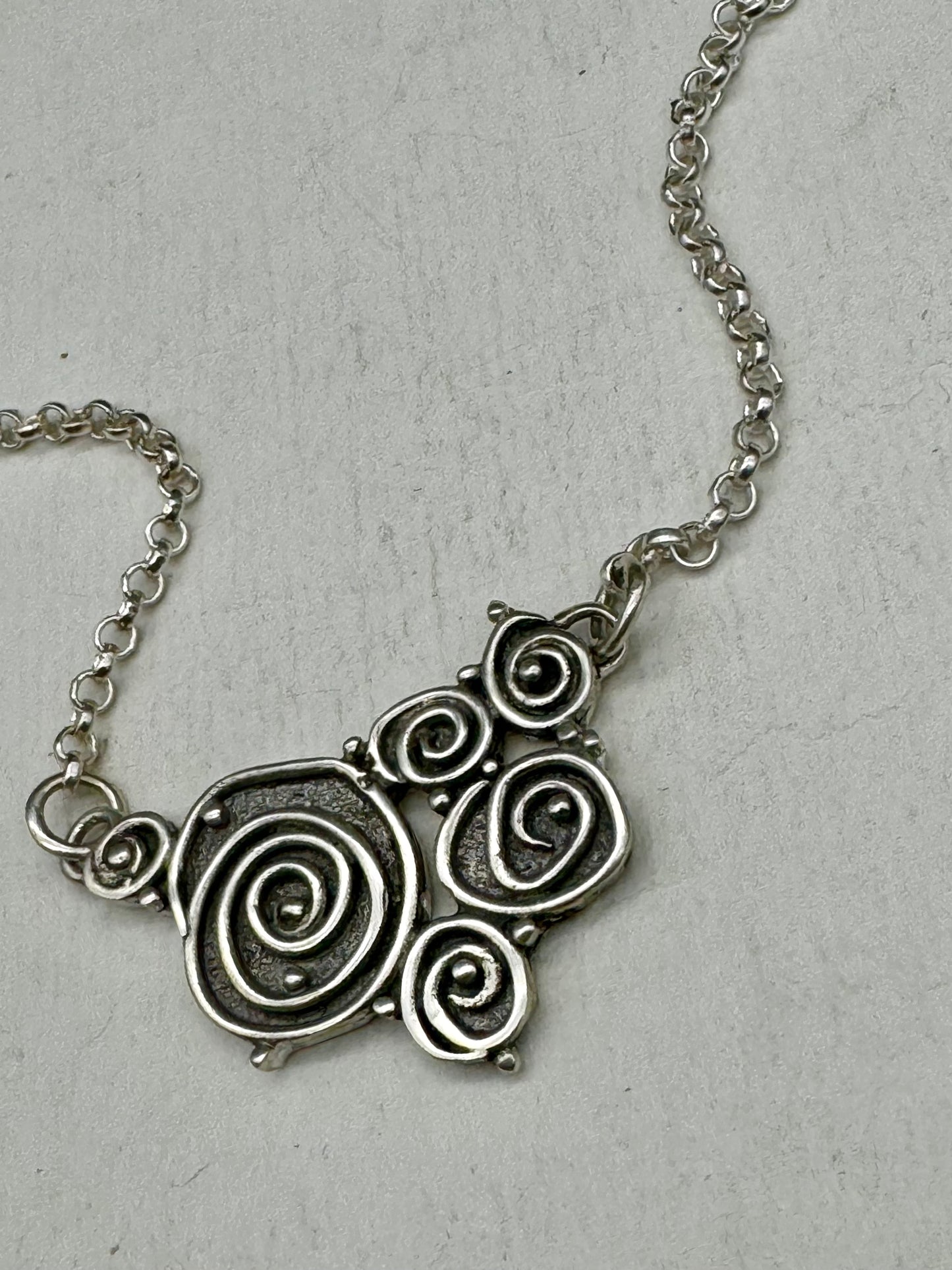 Tide Pool Sterling Silver Bib Necklace