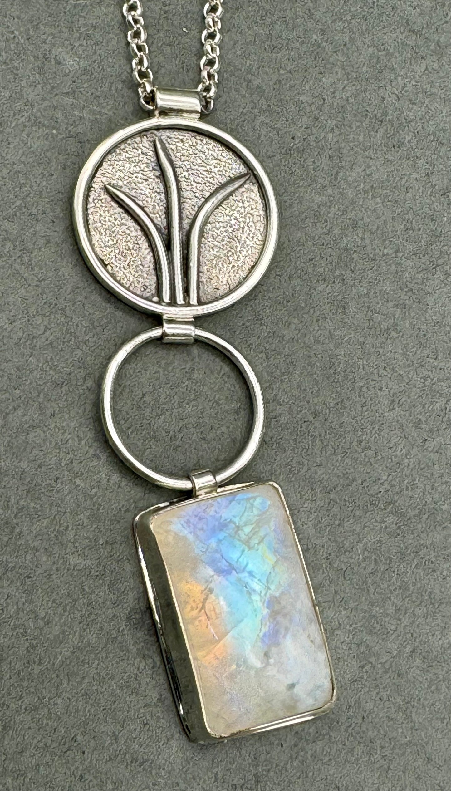 Emergence Moonstone Recycled Sterling Silver Necklace