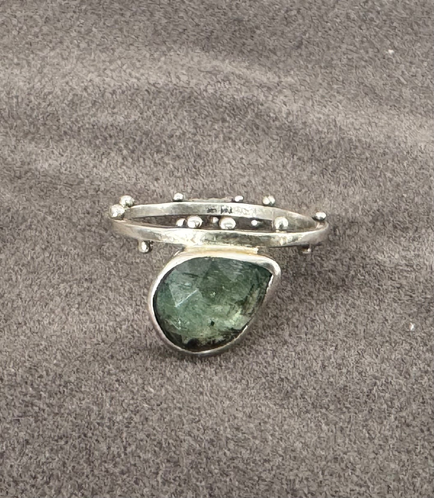 Mint Green Kyanite Seedling Ring in Sterling Silver