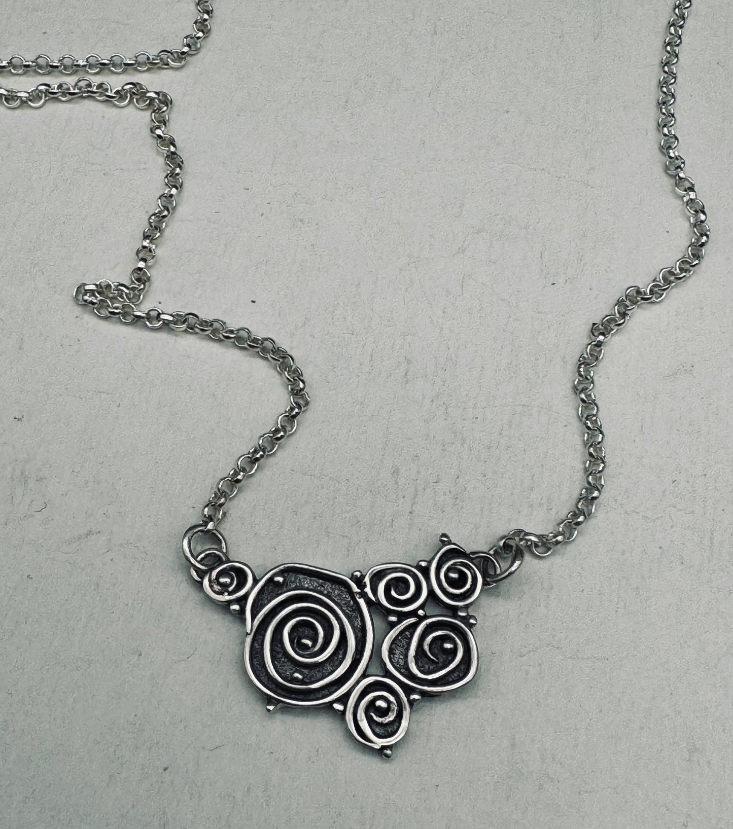 Tide Pool Sterling Silver Bib Necklace