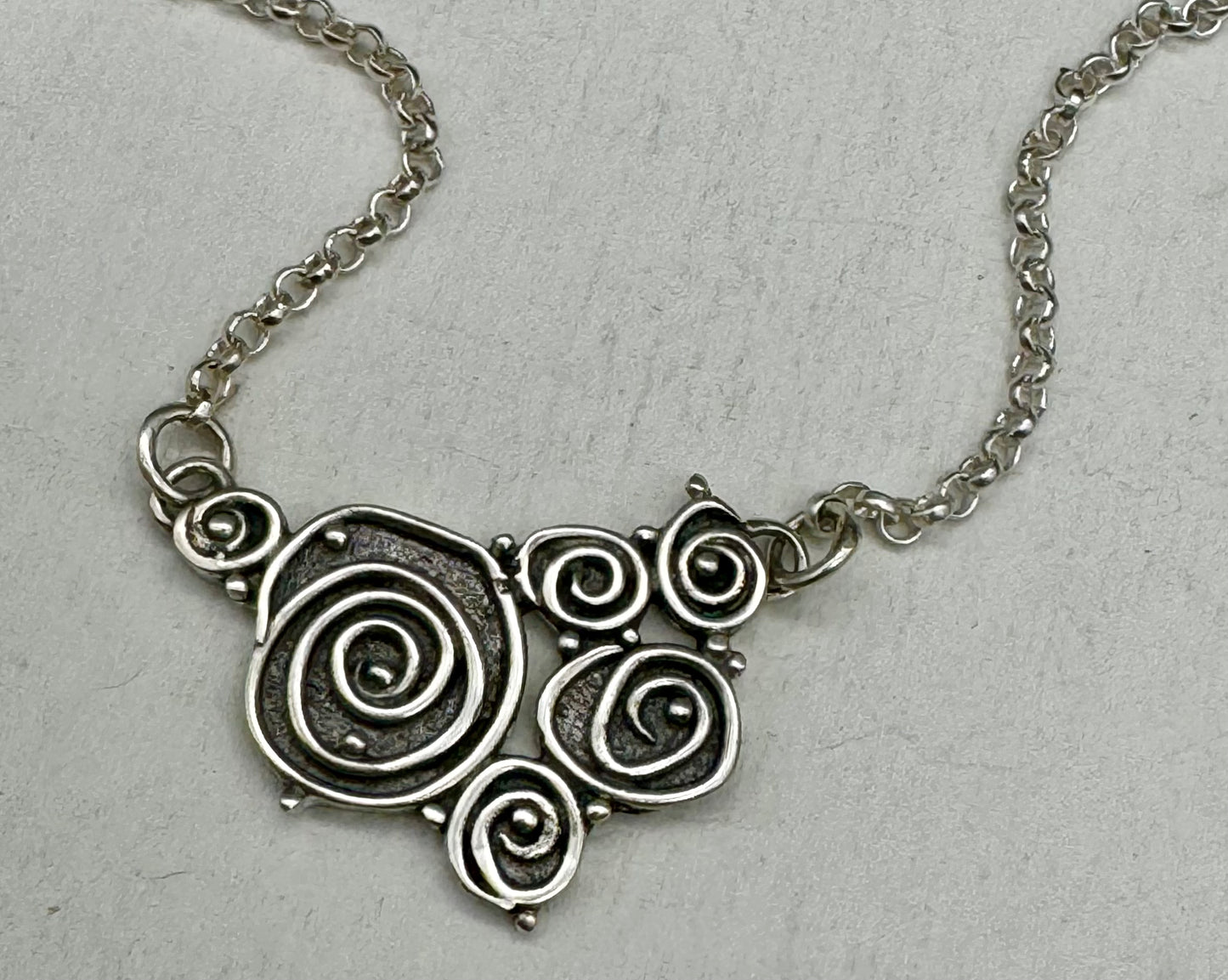 Tide Pool Sterling Silver Bib Necklace