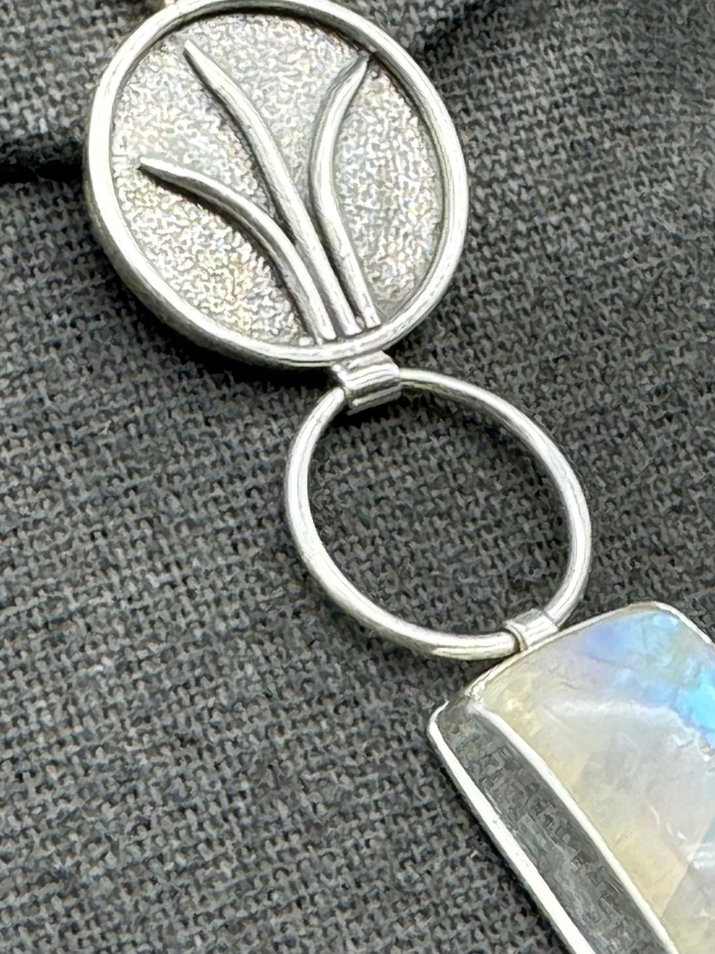 Emergence Moonstone Recycled Sterling Silver Necklace