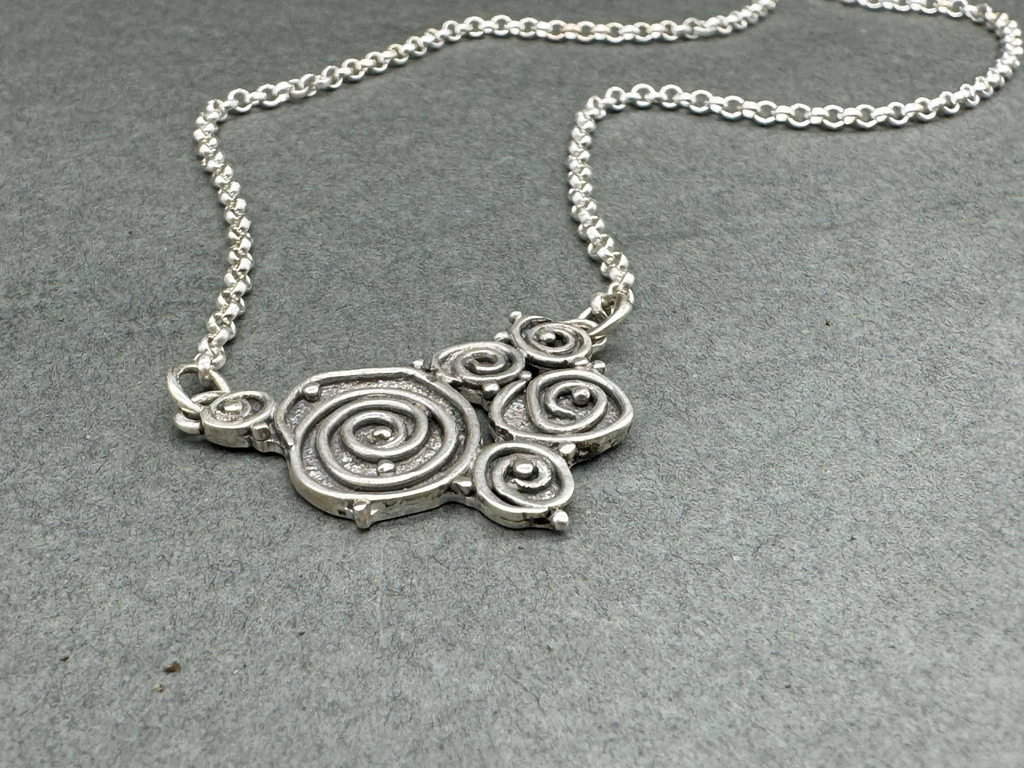 Tide Pool Sterling Silver Bib Necklace