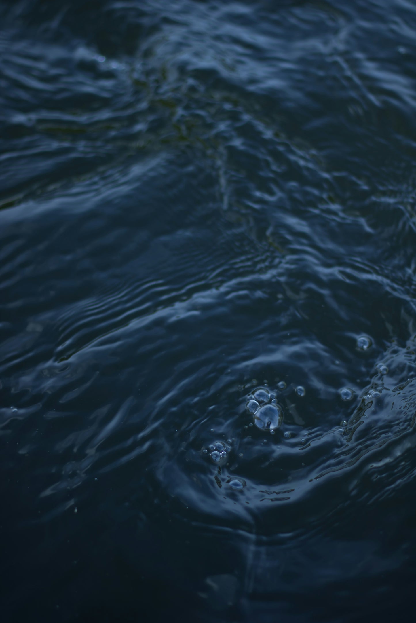 Aqua Kyanite with sterling silver Tidepool Design