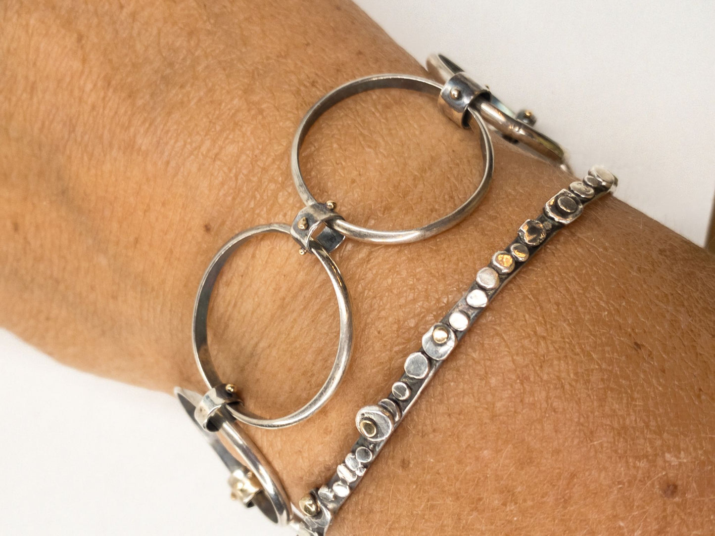 Chain Bracelet 14k Gold and Silver