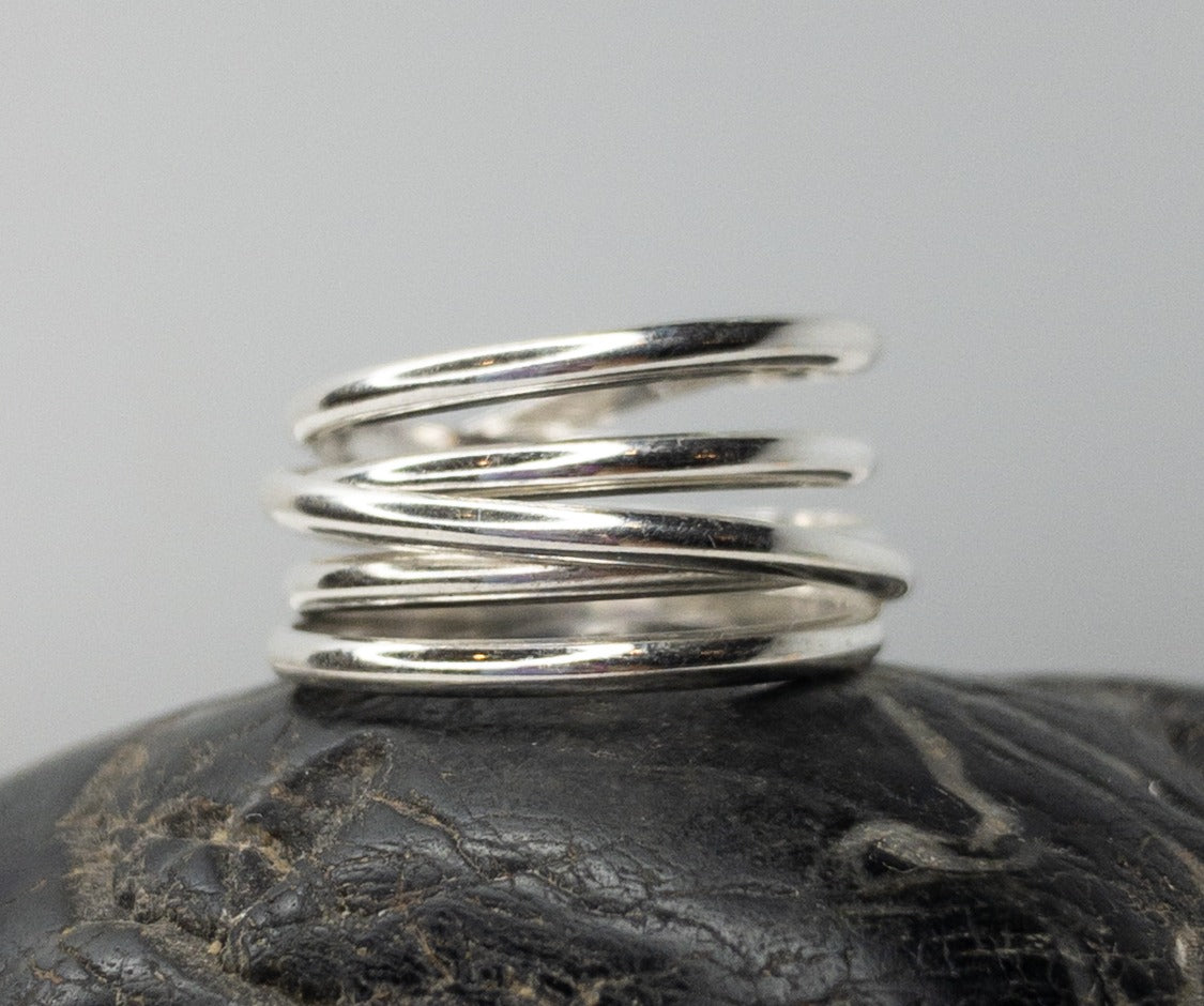 14K Gold Fill and Sterling Silver Wrap Ring