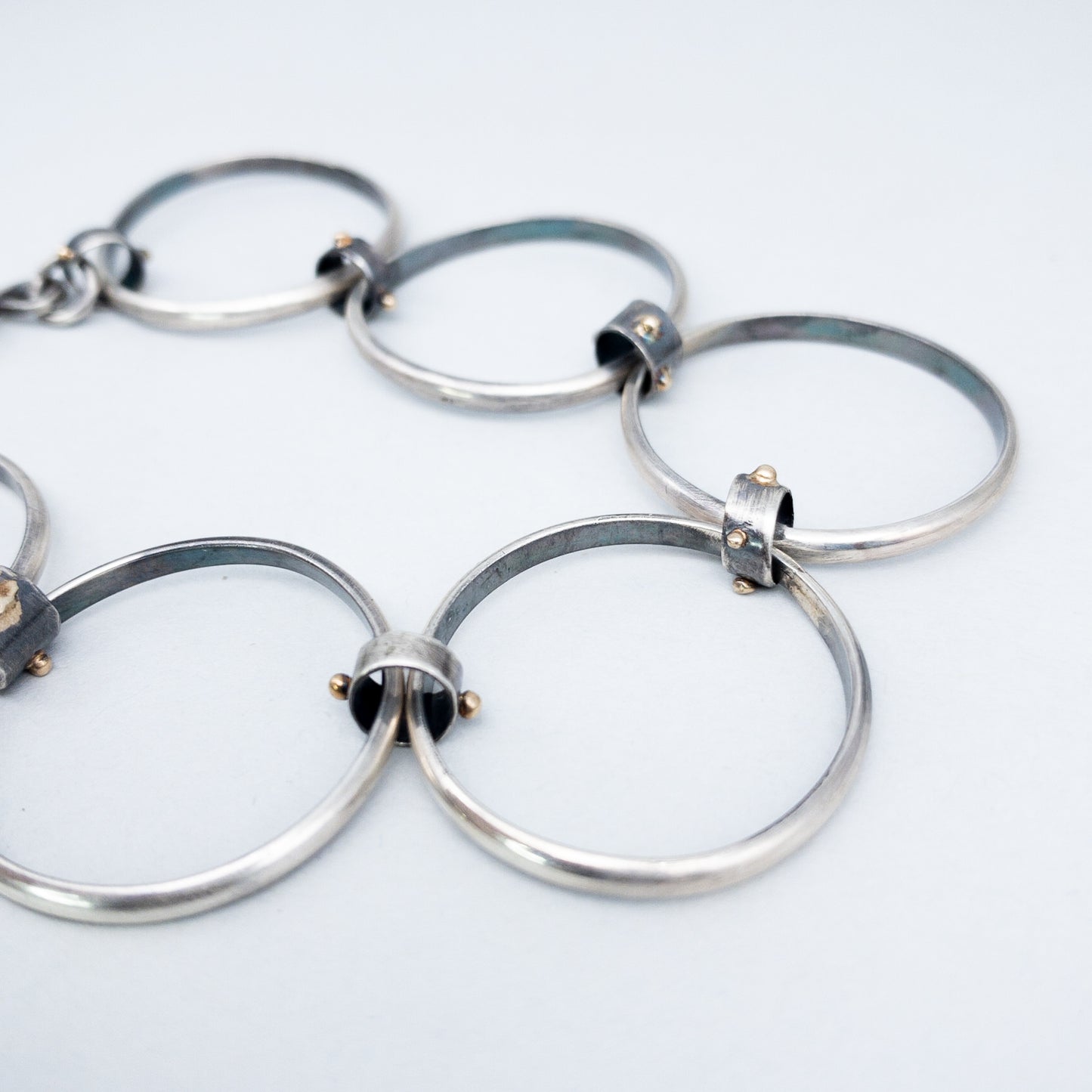 Chain Bracelet 14k Gold and Silver