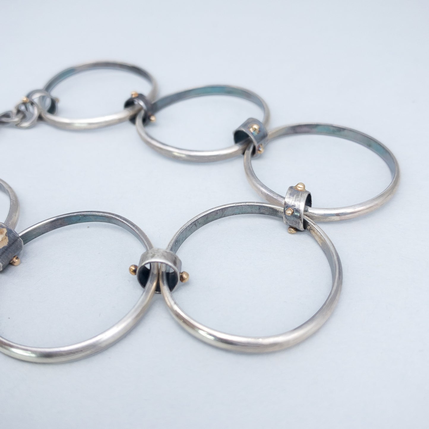 Chain Bracelet 14k Gold and Silver