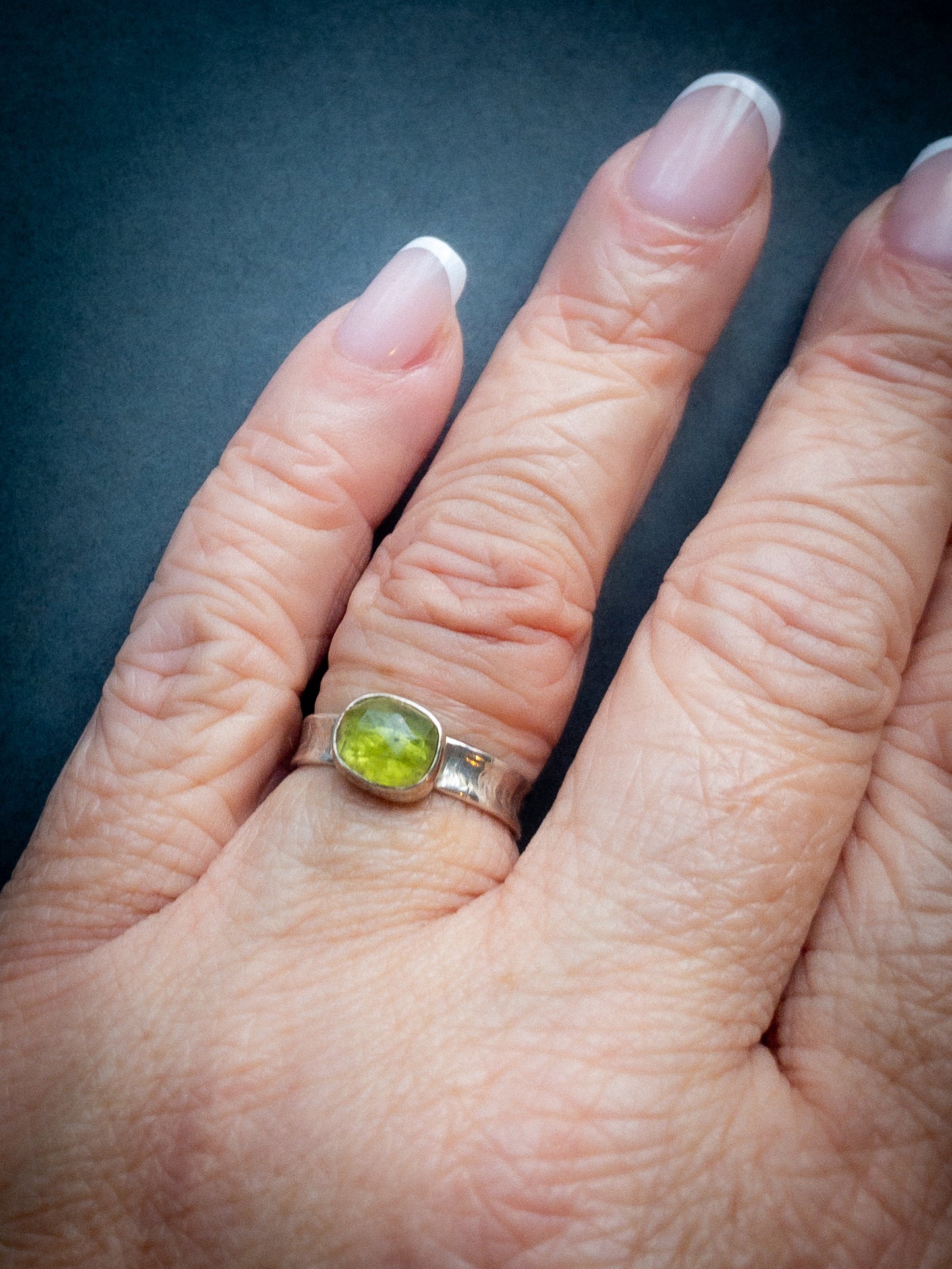 Peridot Sterling Silver Ring