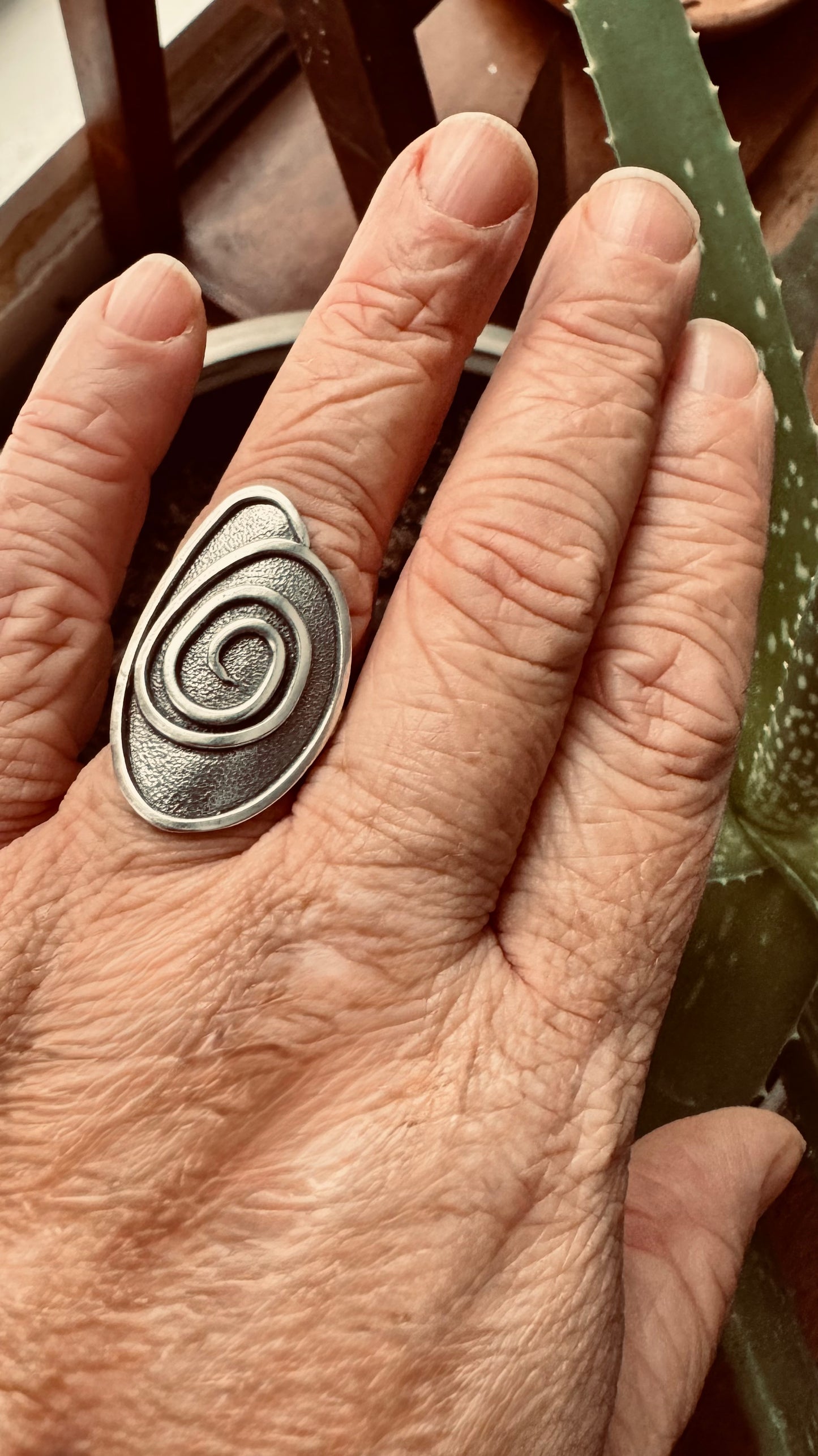 Large Tidepool Ring in Sterling Silver