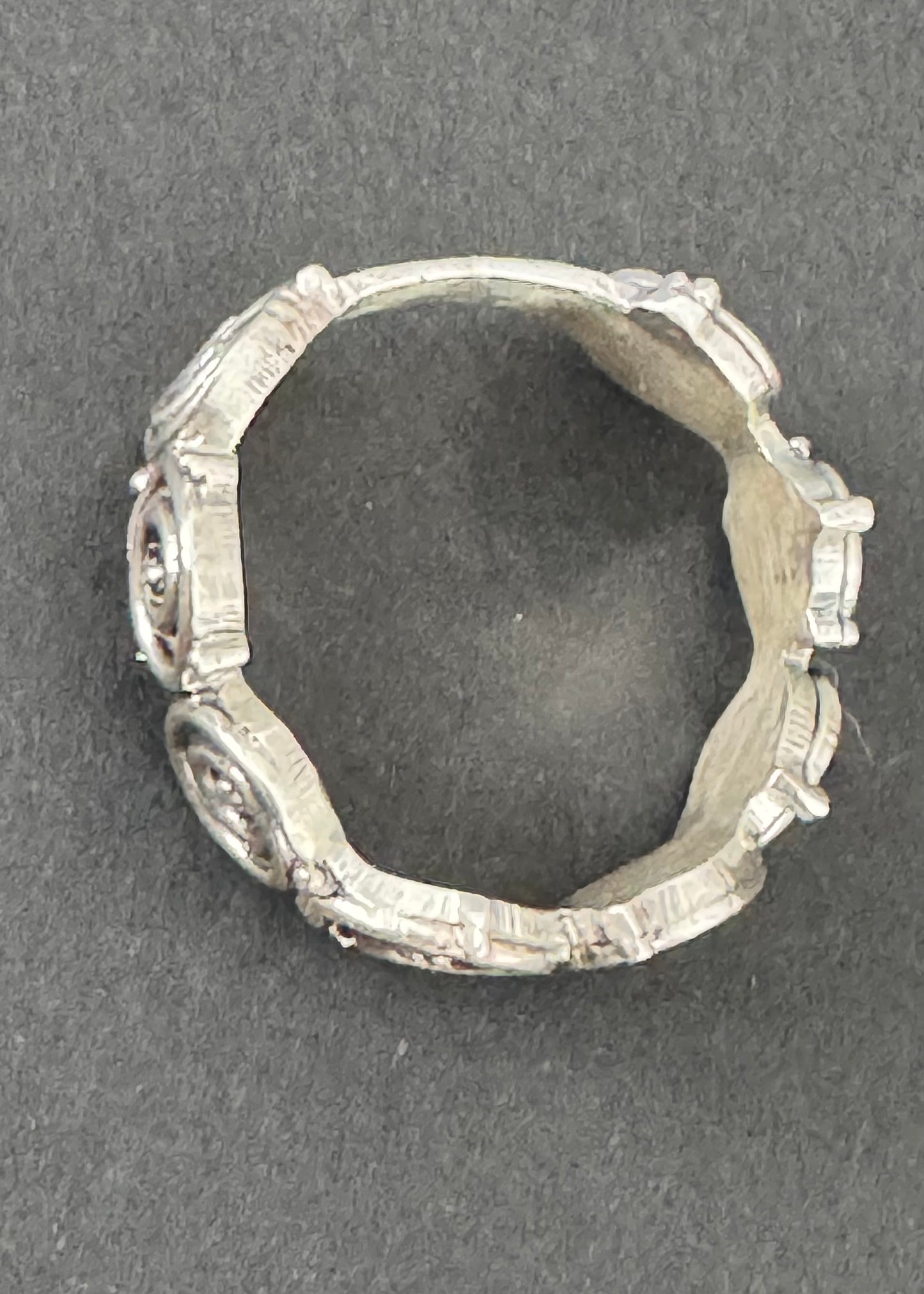 Tidepool Swirl Eternity Band in Sterling Silver