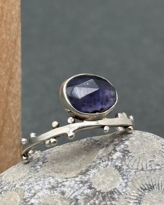 Iolite Seedling Ring in Sterling Silver