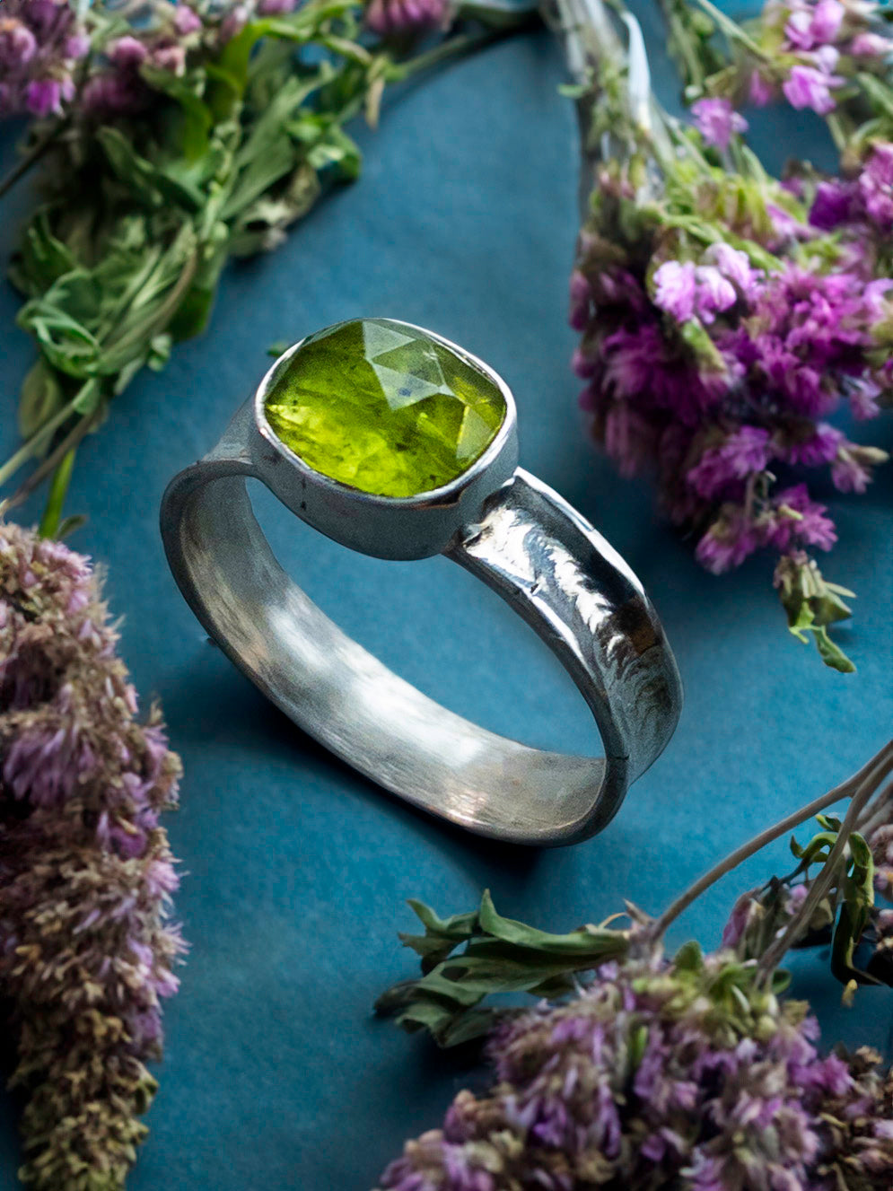 Peridot Sterling Silver Ring