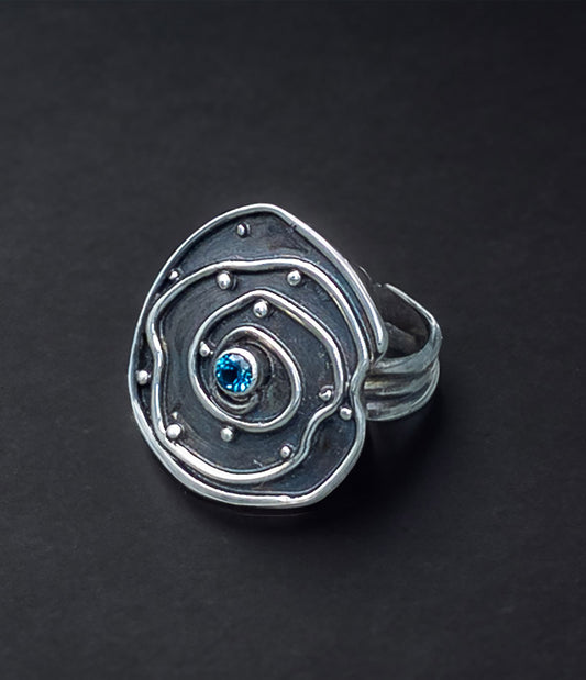 Tide Pool Ring with London Blue Topaz